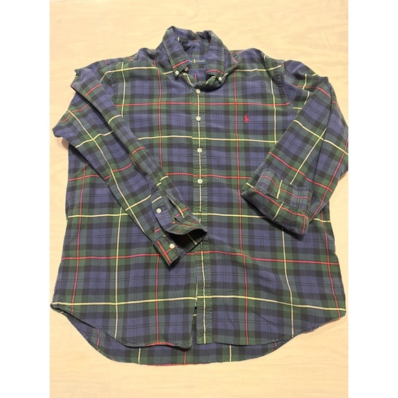 Polo Ralph Lauren Other - Polo Ralph Lauren Button Down Shirt in Multicolor Windowpane Check Plaid Size XL